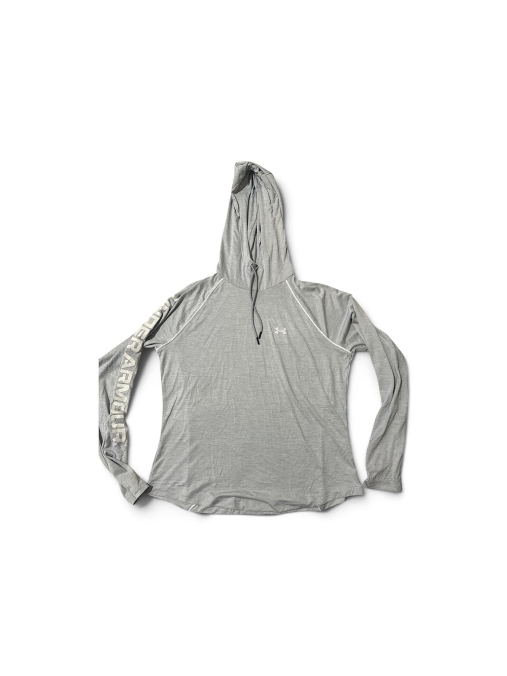 Under Armour Women’s Light Gray Hooded Performance Top